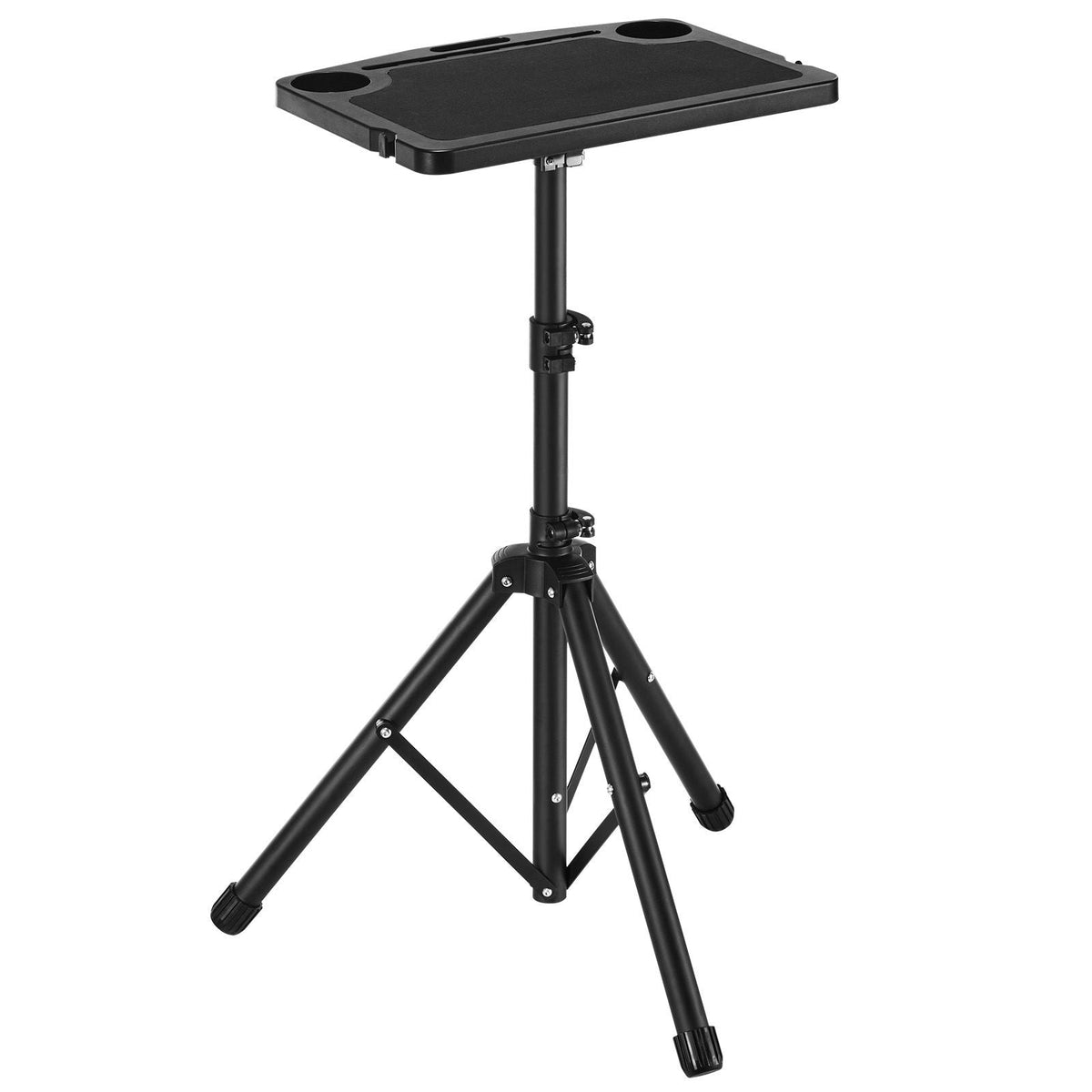 Cycling Desk, Stationary Foldable Adjustable Bike Trainer & Treadmill Desk with Triangle Support, Non-Slip Multi-Slot Bike Trainer Fitness Desk with Handle Bar, Fit for Home Office Exercise