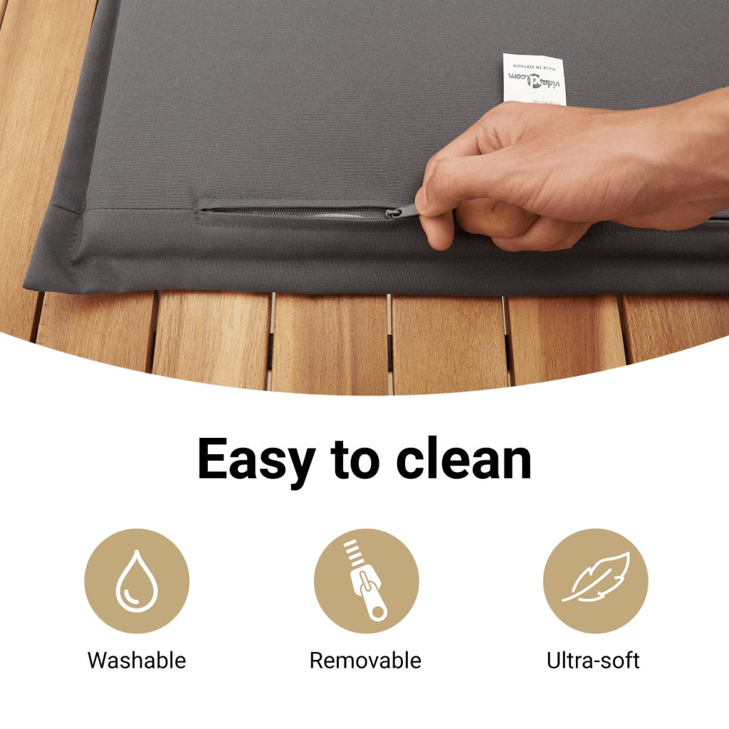 vidaXL Garden Sofa Set Grey PE rattan, powder-coated steel, tempered glass
