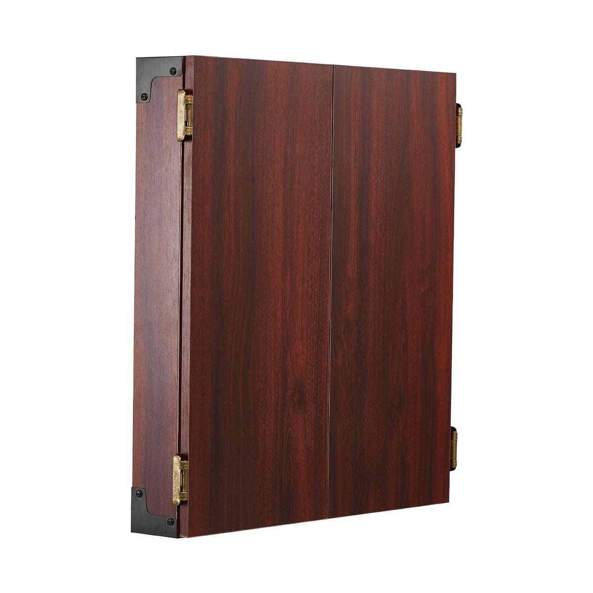 Dartboard and Cabinet Set, Ready-to-Play Bundle Official Size Dartboard Cabinet, Steel Tip Dart Hideaway Cabinet, Features Easy Assembly, Complete with All Accessories, Perfect for Cricket Games