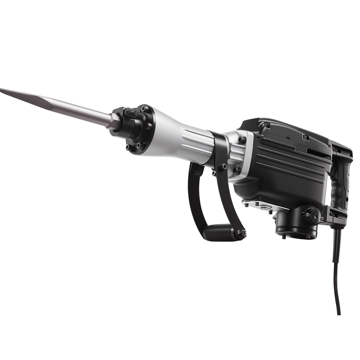 Demolition Jack Hammer, 2800 W Powerful Electric Jackhammer, 1200 BPM Concrete Breaker with a Point Chisel, a Flat Chisel, Carrying Case, Gloves, for Concrete, Wall, Brick, Tile and Foundation