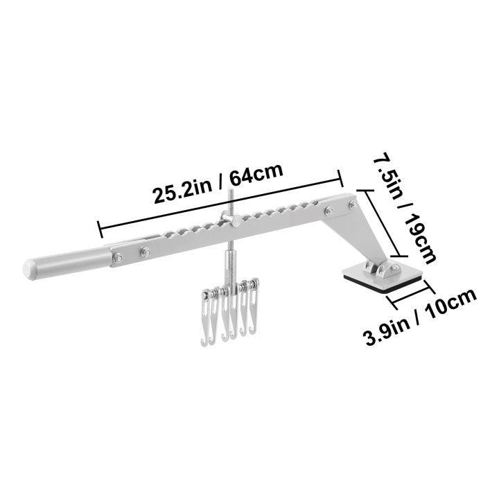 Dent Pull Lever Bar 6 Claw Hook Dent Puller Single Leg Lifter Portable Dent Pull Bar Aluminum Alloy for Car Dent Repairing