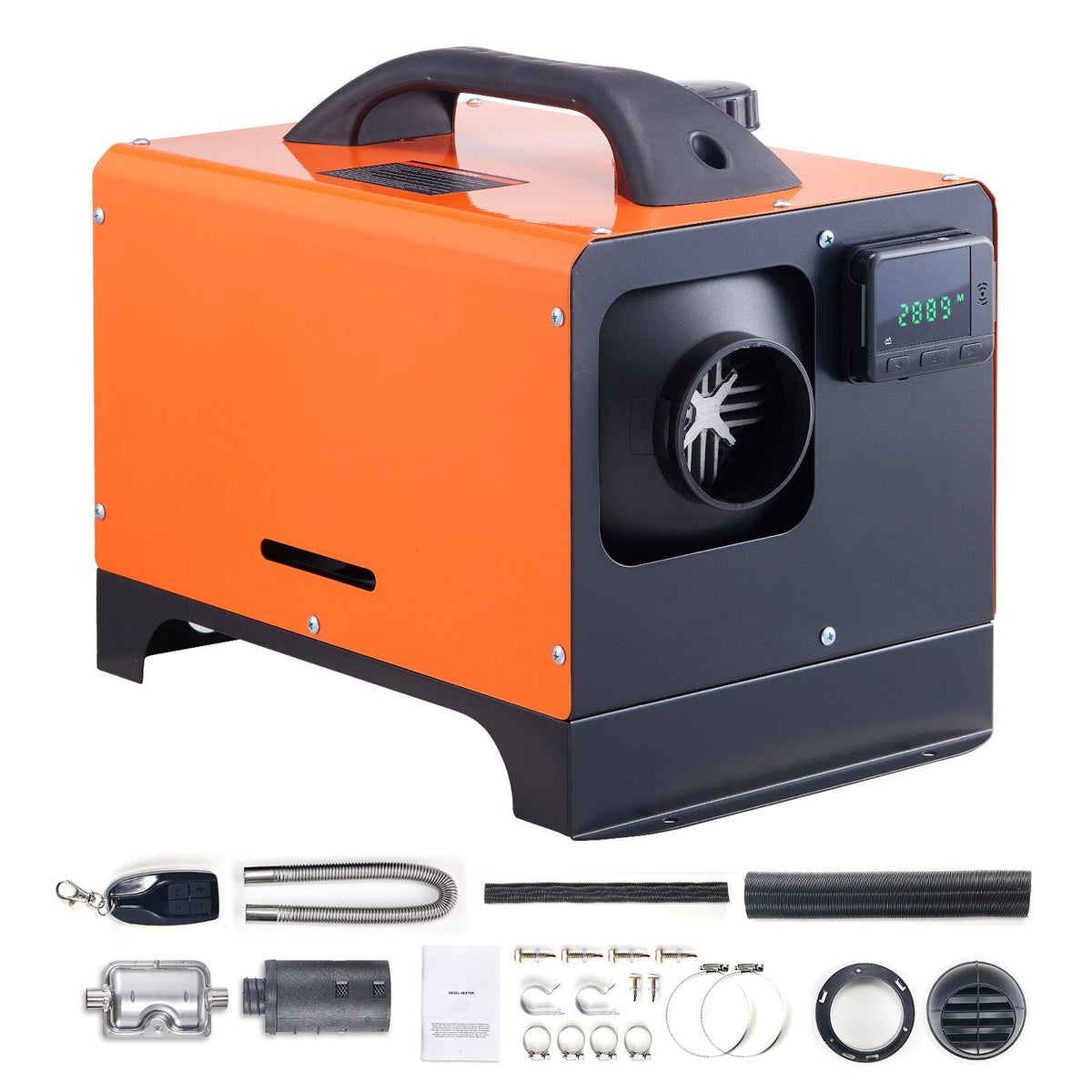 Diesel Air Heater, 12V 8KW All-on-one Diesel Heater with Remote Control and LCD Display, 5L Fuel Tank Portable Diesel Parking Heater, Rapid Heating for RV Trailer Camper Van Boat