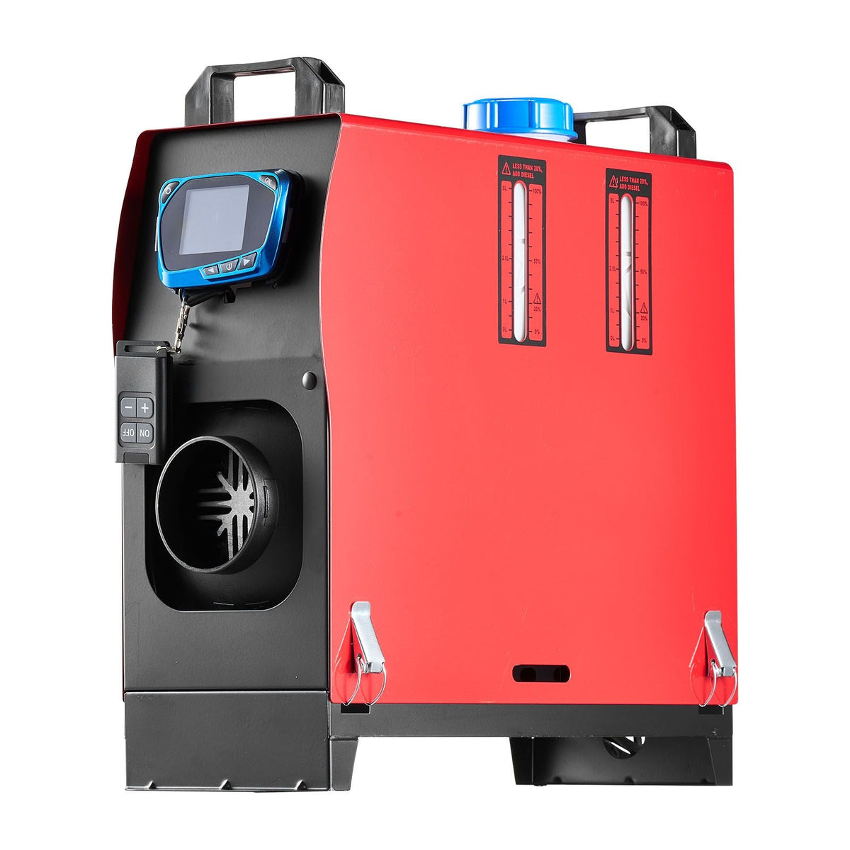 Diesel Air Heater, 8 kW DC12-24V, Fast Heating Diesel Parking Heater with Remote Control and Blue LCD Switch, Low Noise, Pre-Heating Function, for RV, Truck, Camper, Van, Boat and Trailer