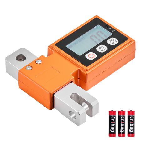 Digital Crane Scale, 1100 lbs/500 kg Max Capacity, Heavy Duty Industrial Hanging Scale with Cast Aluminum Case & LCD Display, 0.2 lbs Division & 3 Unit Switch, Auto-Off Setting for Garage