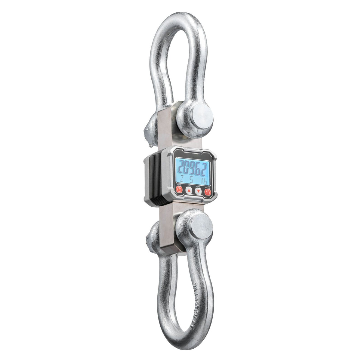Digital Crane Scale, 22000 lbs/10 T Max Capacity, Heavy Duty Industrial Hanging Scale with Cast Aluminum Case & LCD Display, 5 lbs Division & 3 Unit Switch, Remote Control for Garage Factory