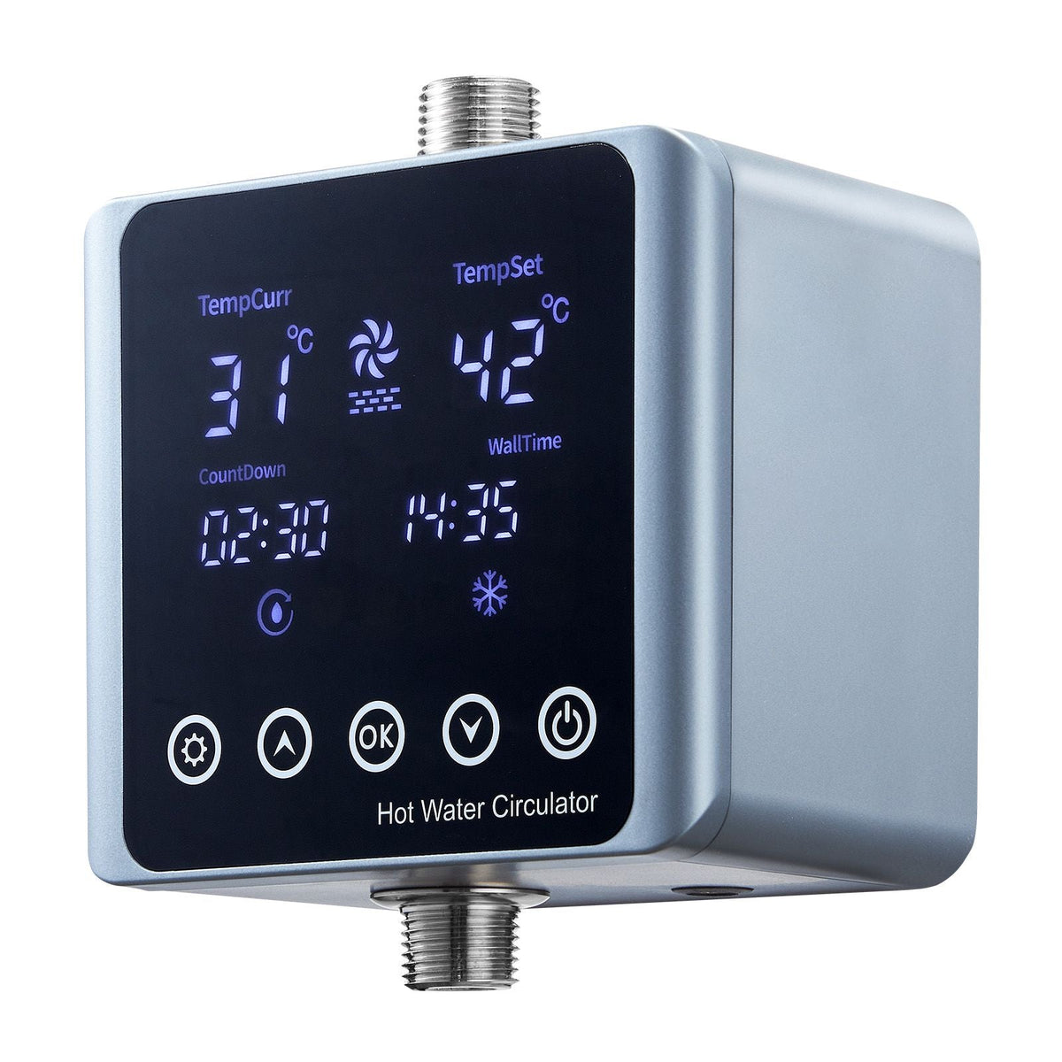 Digital Smart Instant Hot Water Recirculating Pump Kit, with Built-in Thermostat, Timer, Digital Screen, Under Sink Recirculation Circulation Circulator Pump System, for House Water Heaters