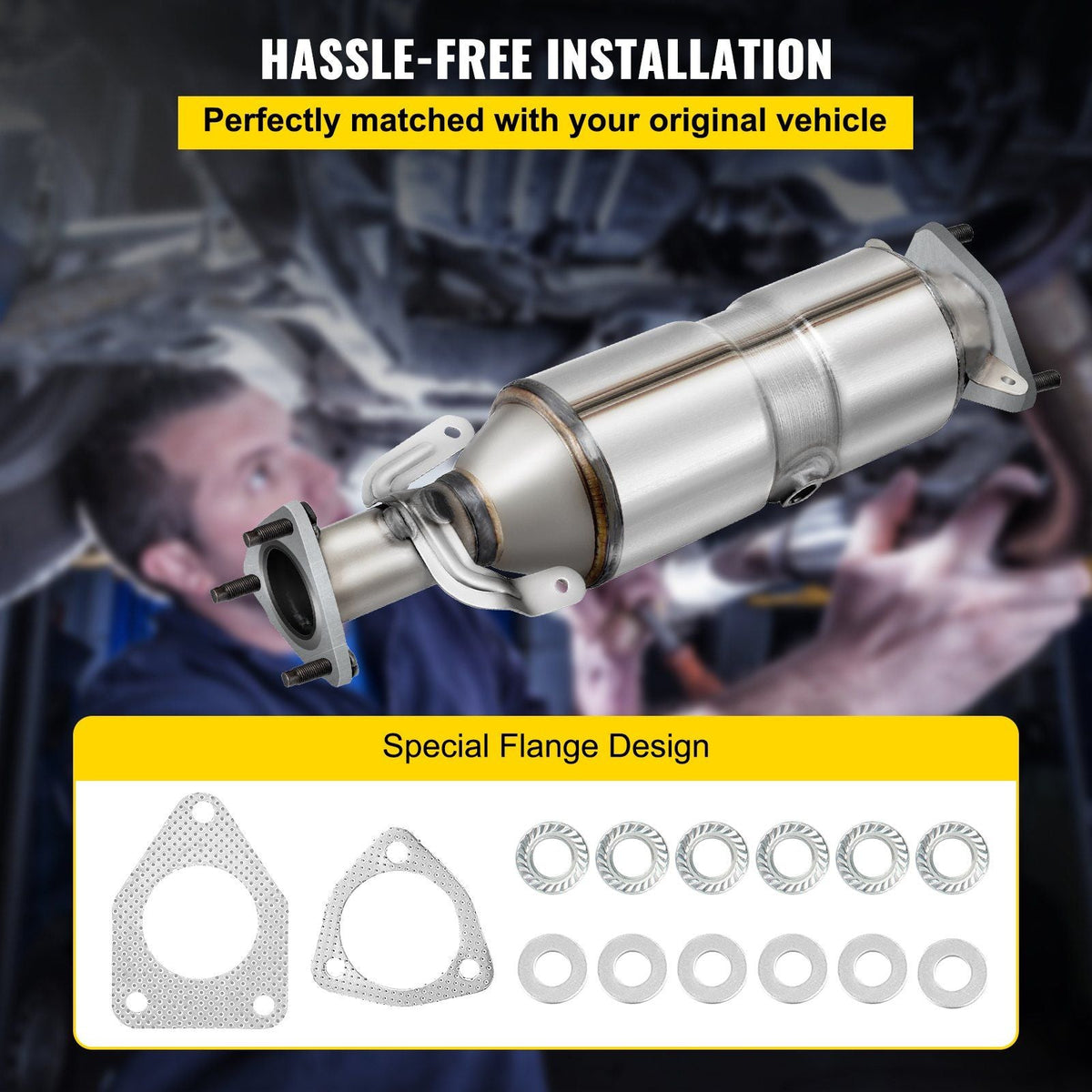 Direct Fit Catalytic Converter With Gaskets Fit Honda Accord 2003-2007 2.4l