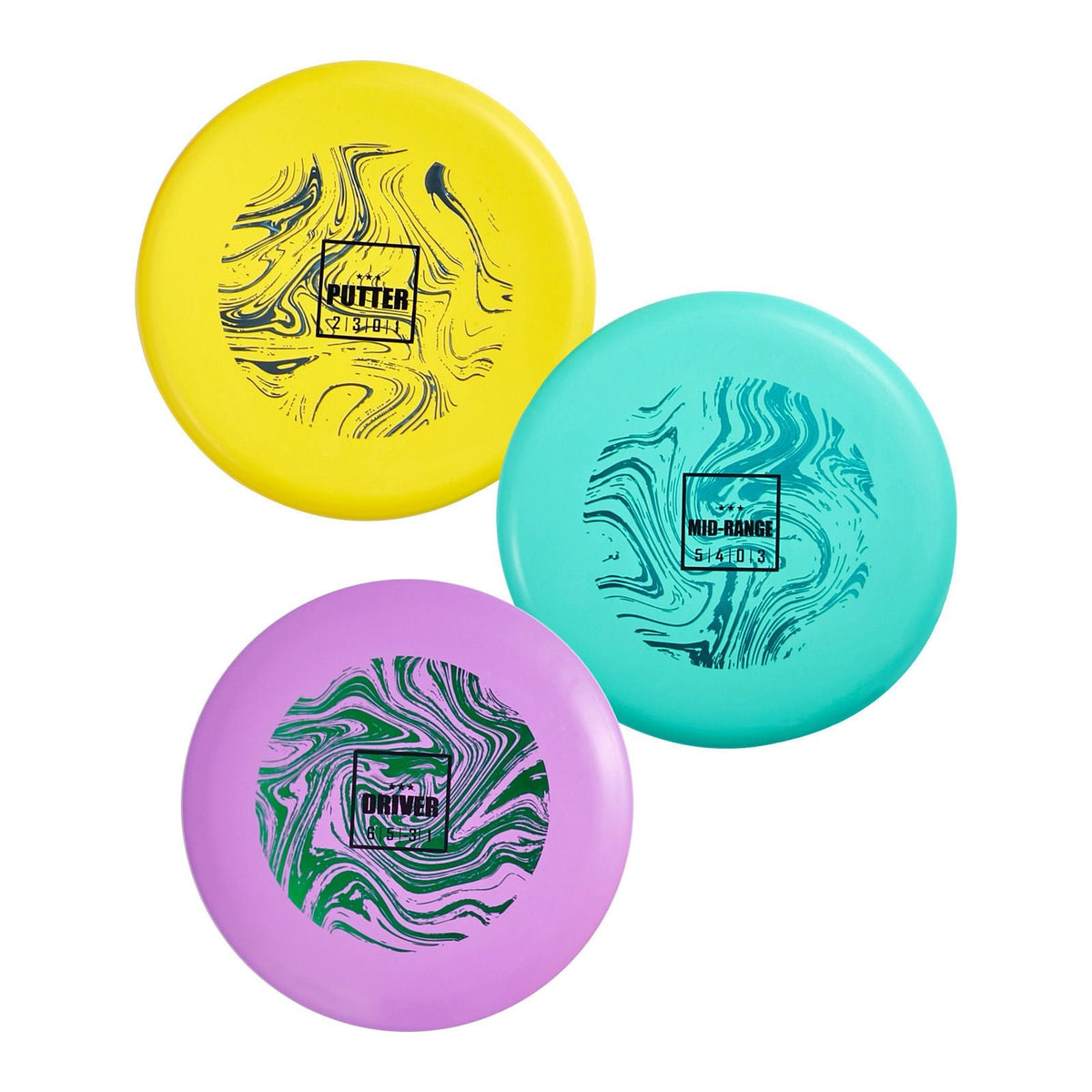 Disc Golf Set, 3 Pack Disc Golf Starter Set, Beginners Flying Discs for Full-Body Strength Training, with Putter, Mid-Range, Driver, PDGA Approved, for Outdoor Backyard, Lawn, Beach, and Park