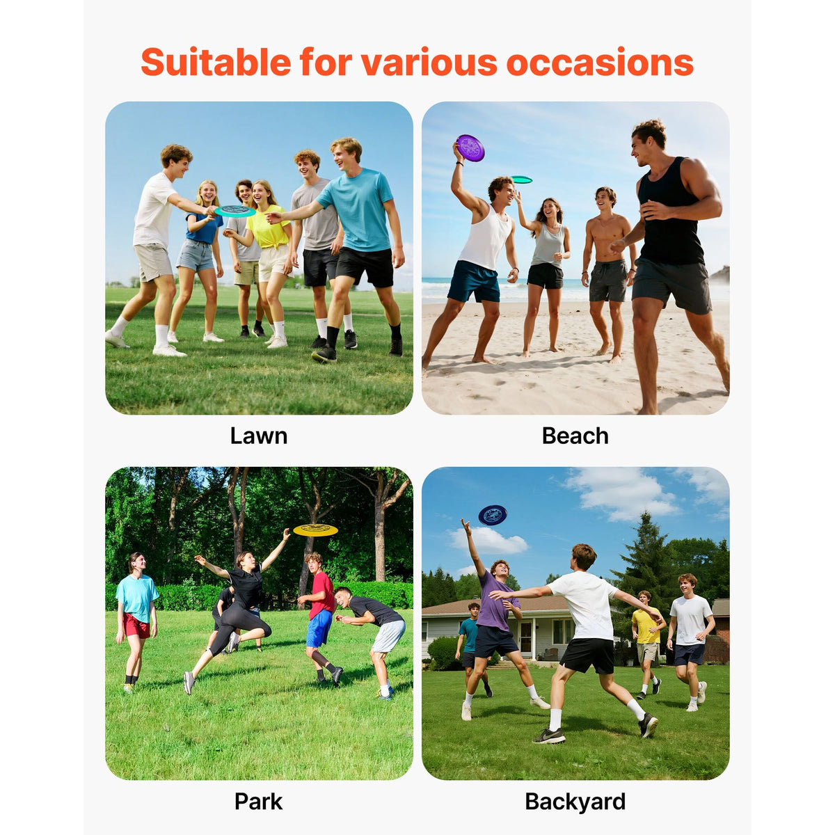 Disc Golf Set, 8 Pack Disc Golf Starter Set, Beginners Flying Discs for Full-Body Strength Training, with Putter, Mid-Range, Driver, PDGA Approved, for Outdoor Backyard, Lawn, Beach, and Park