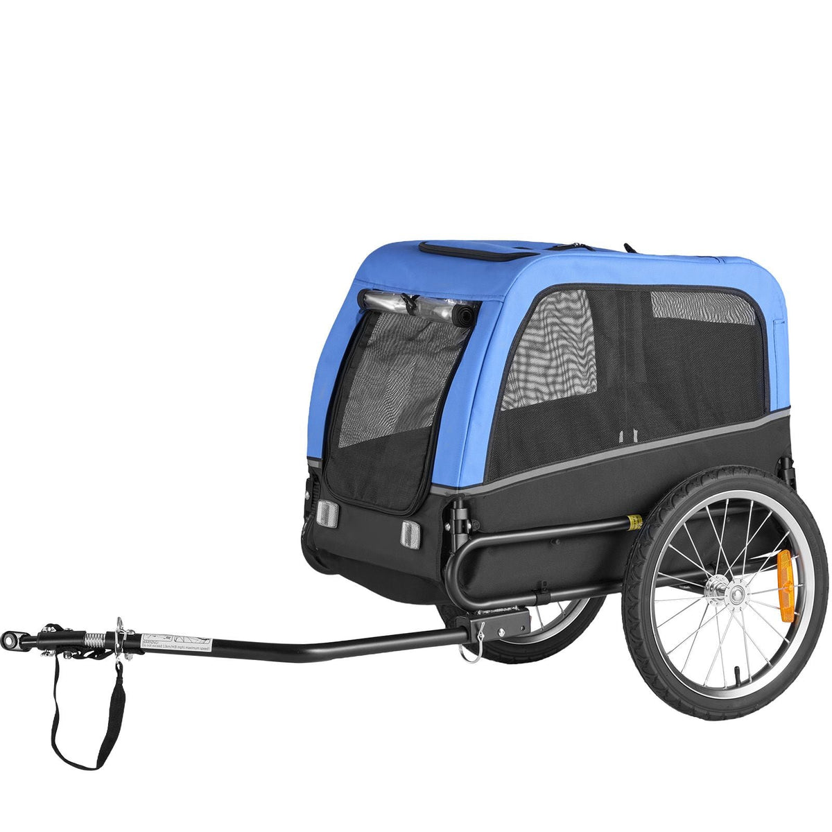 Dog Bike Trailer, Supports up to 66 lbs, Pet Cart Bicycle Carrier for Small & Medium Dogs, Easy Folding Frame with Quick Release Wheel, Universal Bicycle Coupler, Reflector, Flag, Internal Leash