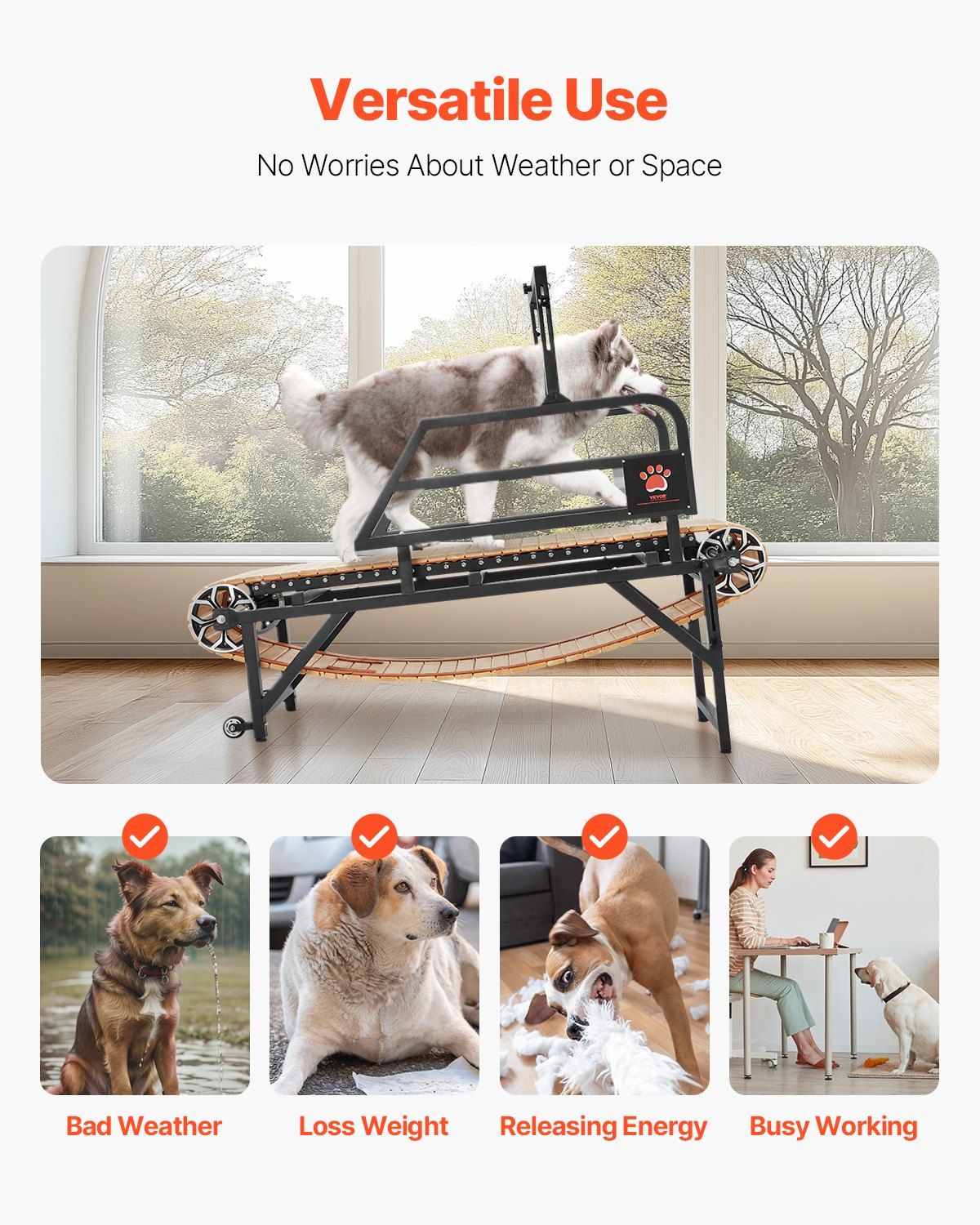 Dog Treadmill for Medium Dogs up to 220 lbs Indoor Pet Running Machine