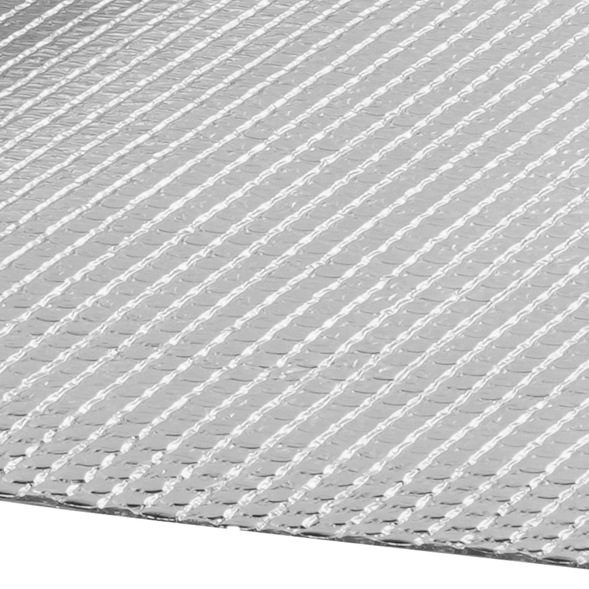 Double Reflective Insulation Roll, Air Bubble Film Radiant Barrier, 3.2 mm 48 in x 10 ft, Double-Sided Aluminum Foil Bubble Heat Reflective Shield, Thermal Insulation Roll for Window RV Roof
