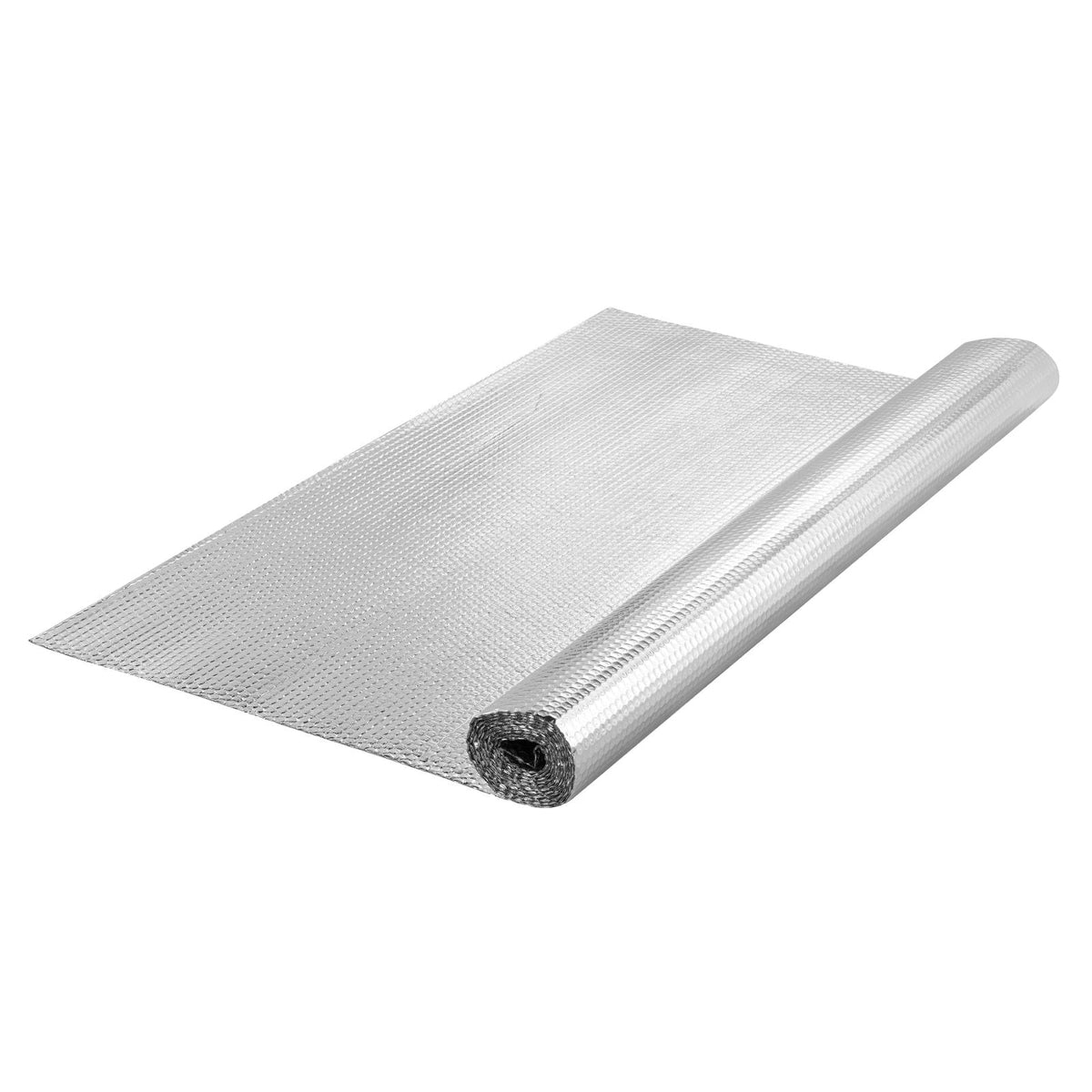 Double Reflective Insulation Roll, Air Bubble Film Radiant Barrier, 3.2 mm 48 in x 10 ft, Double-Sided Aluminum Foil Bubble Heat Reflective Shield, Thermal Insulation Roll for Window RV Roof