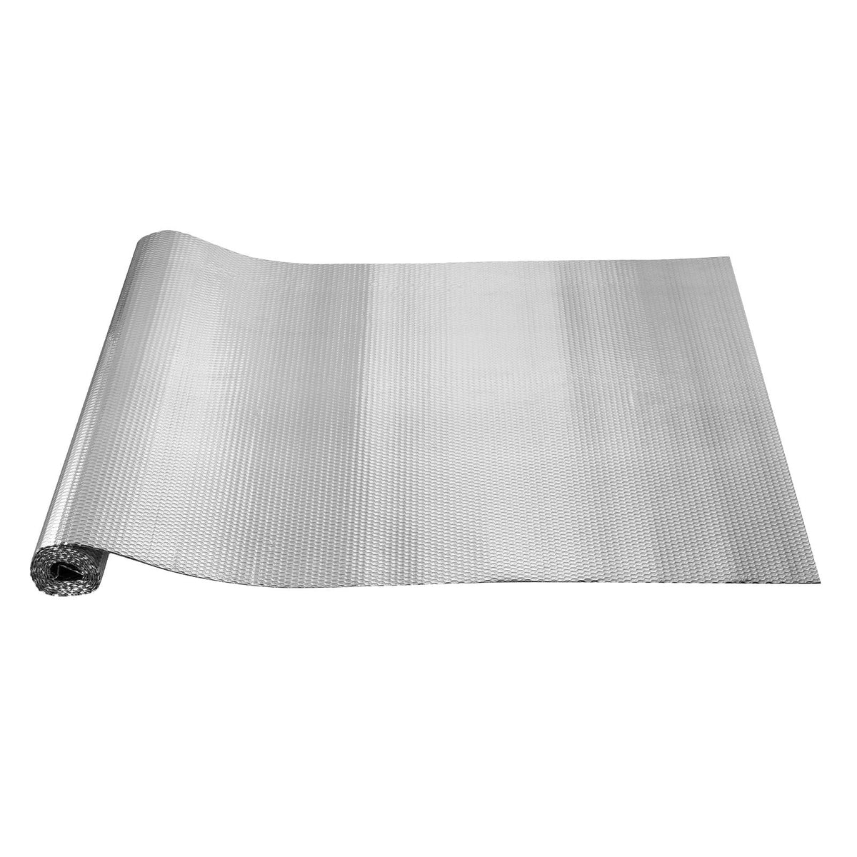 Double Reflective Insulation Roll, Air Bubble Film Radiant Barrier, 3.2 mm 48 in x 10 ft, Double-Sided Aluminum Foil Bubble Heat Reflective Shield, Thermal Insulation Roll for Window RV Roof