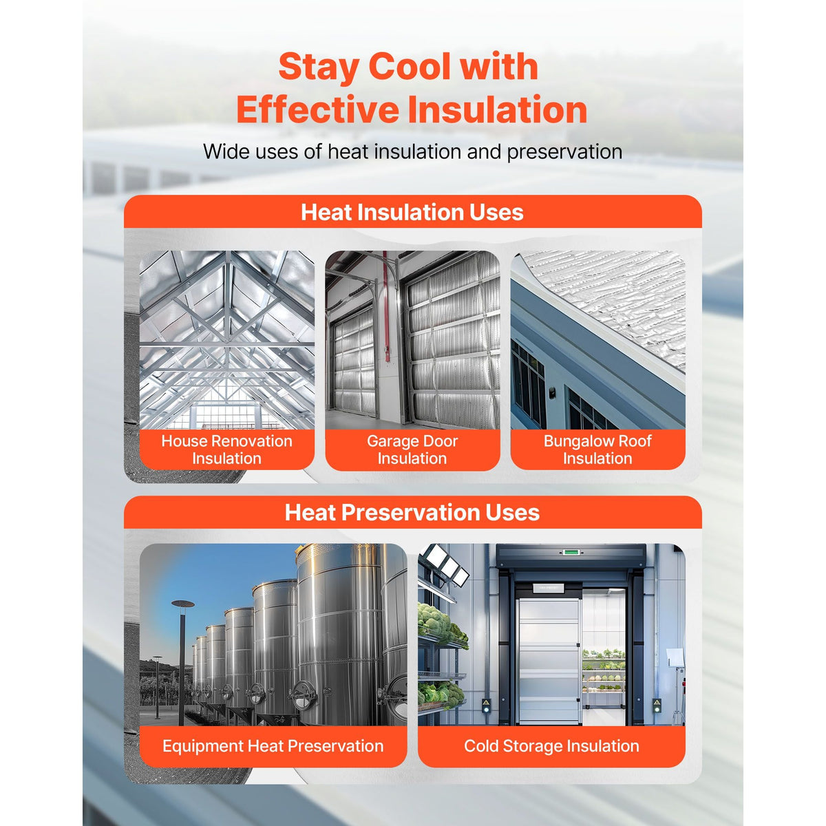 Double Reflective Insulation Roll, Double-Sided Aluminum Foil Radiant Barrier, 6mm 48 in x 100 ft, Dual-Layer Air Bubble Heat Reflective Shield, Thermal Insulation Roll for Garage Window Roofs