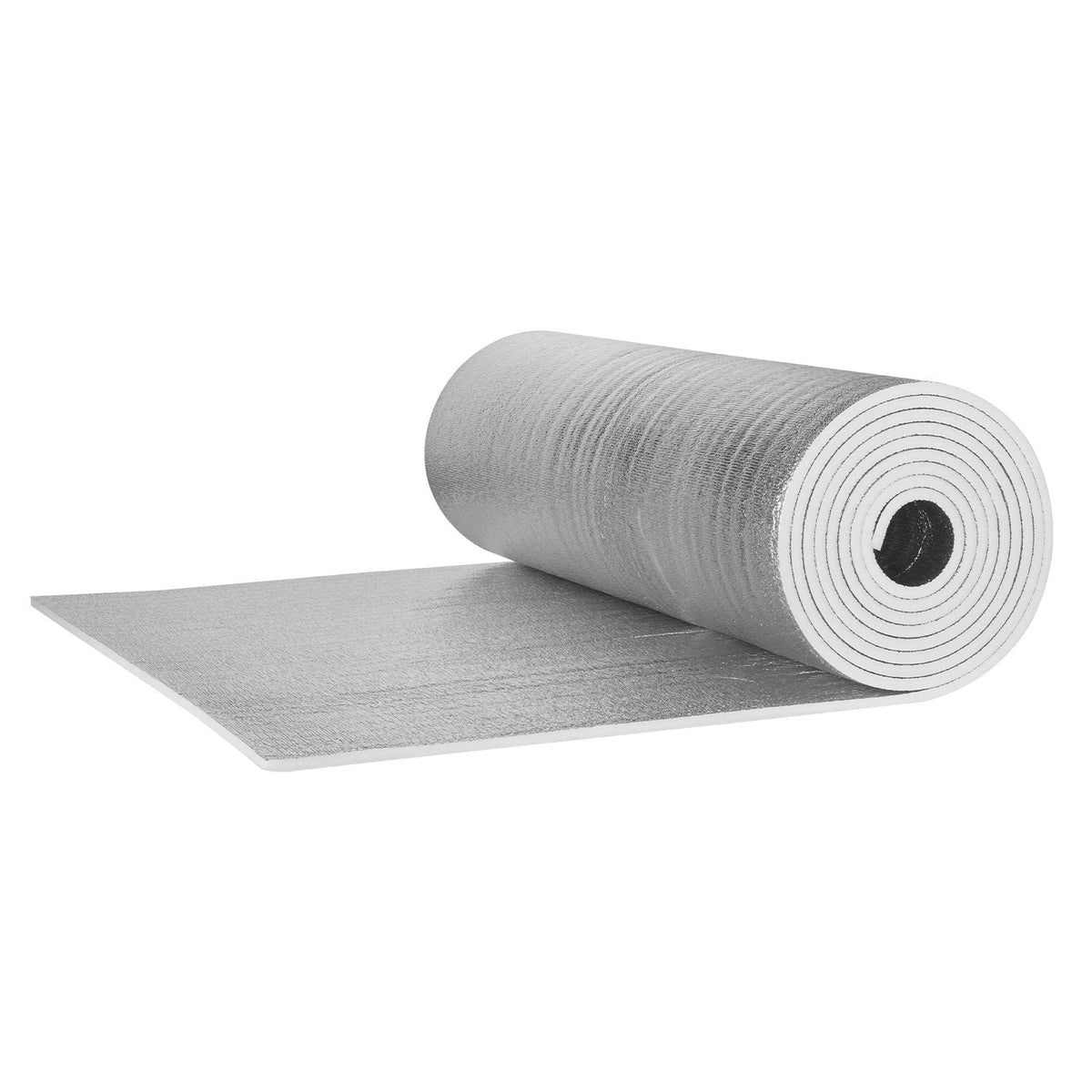 Double Reflective Insulation Roll, Foam Core Radiant Barrier, 15.1mm 48 in x 25 ft, Double-Sided Aluminum Foil EPE Foam Heat Reflective Shield, Thermal Insulation Roll for Window RV Roof