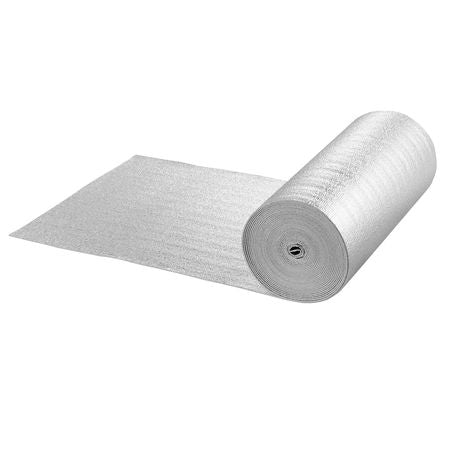 Double Reflective Insulation Roll, Foam Core Radiant Barrier, 3.2 mm 23.8 in x 50 ft, Double-Sided Aluminum Foil EPE Foam Heat Reflective Shield, Thermal Insulation Roll for Window RV Roof