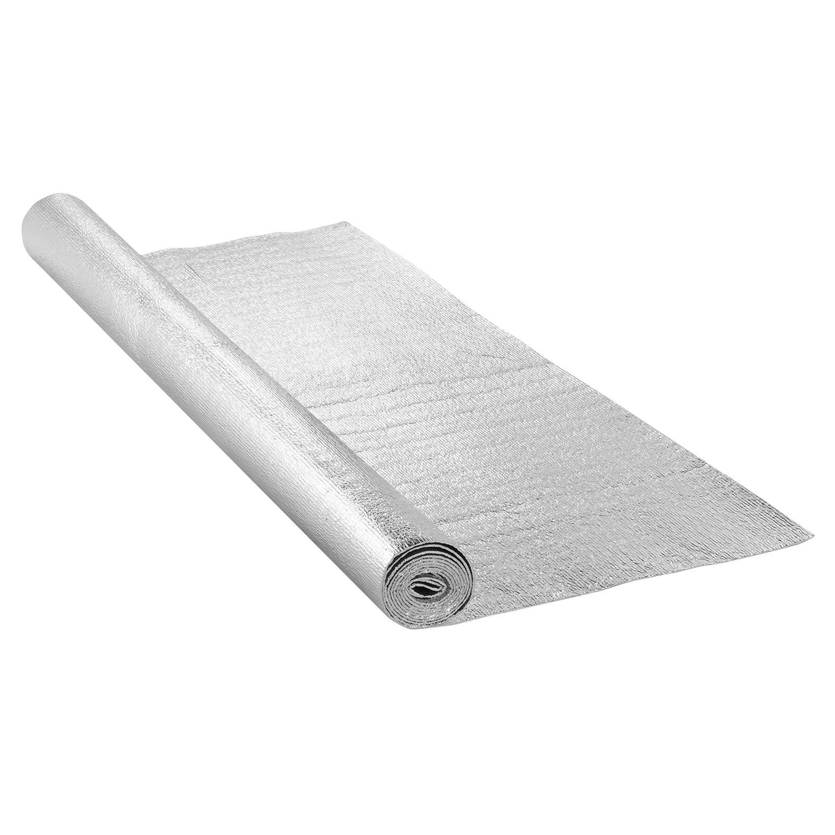Double Reflective Insulation Roll, Foam Core Radiant Barrier, 3.2 mm 48 in x 10 ft, Double-Sided Aluminum Foil EPE Foam Heat Reflective Shield, Thermal Insulation Roll for Window RV Roof