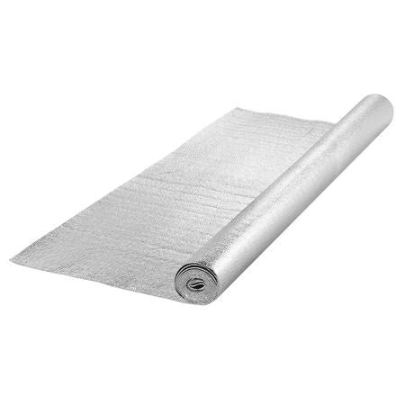 Double Reflective Insulation Roll, Foam Core Radiant Barrier, 3.2 mm 48 in x 10 ft, Double-Sided Aluminum Foil EPE Foam Heat Reflective Shield, Thermal Insulation Roll for Window RV Roof
