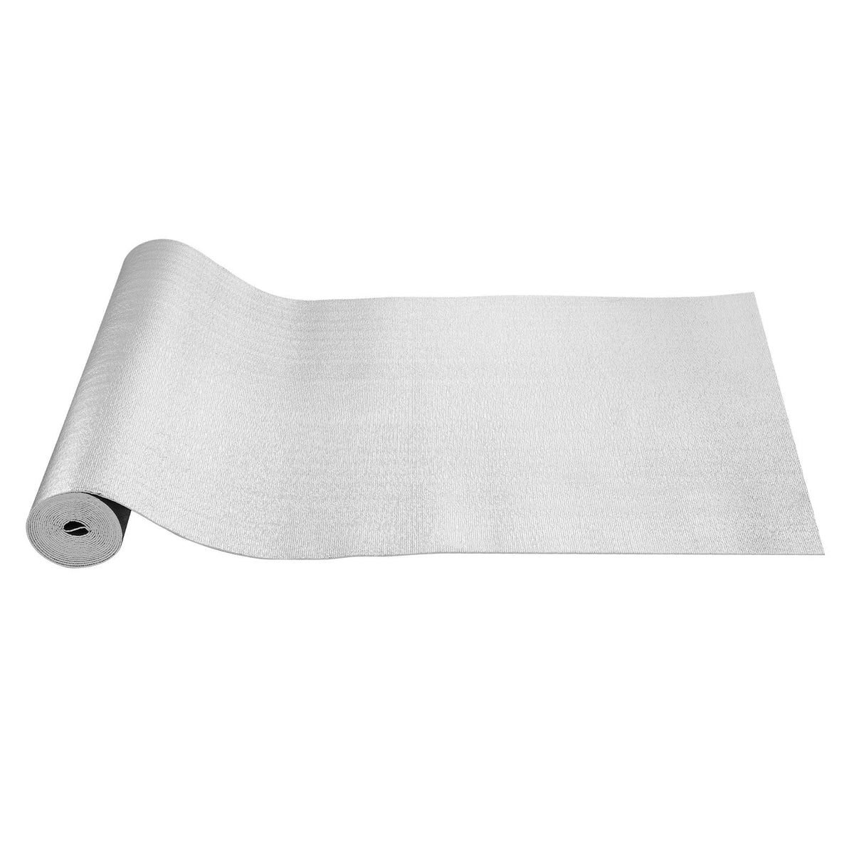 Double Reflective Insulation Roll, Foam Core Radiant Barrier, 3.2 mm 48 in x 25 ft, Double-Sided Aluminum Foil EPE Foam Heat Reflective Shield, Thermal Insulation Roll for Window RV Roof
