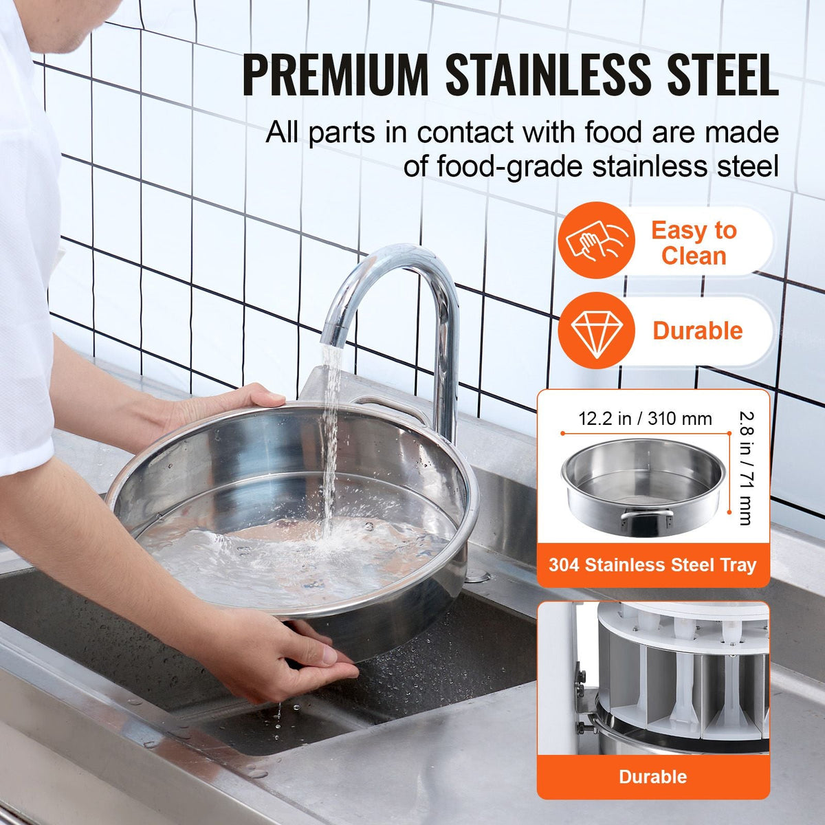 Dough Divider Rounder, 18PCS Manual Dough Equal Divider Machine, 2.11oz - 9.88oz Hand Press Dough Cutter with 304 Stainless Steel Tray and Blade, Bread Maker for Bakery, Restaurant, Commercial