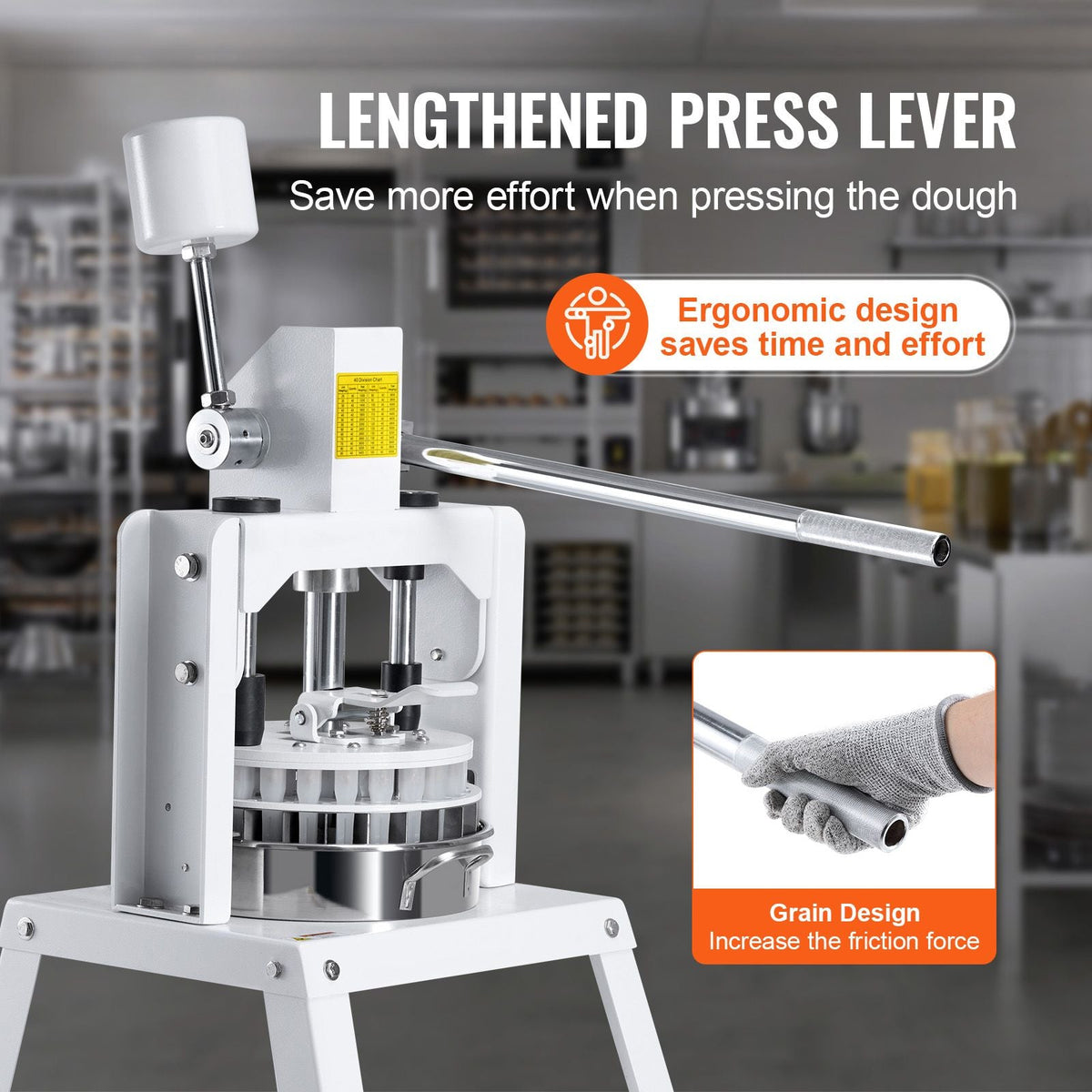 Dough Divider Rounder, 40PCS Manual Dough Equal Divider Machine, 1.06oz - 4.94oz Hand Press Dough Cutter with 304 Stainless Steel Tray and Blade, Bread Maker for Bakery, Restaurant, Commercial