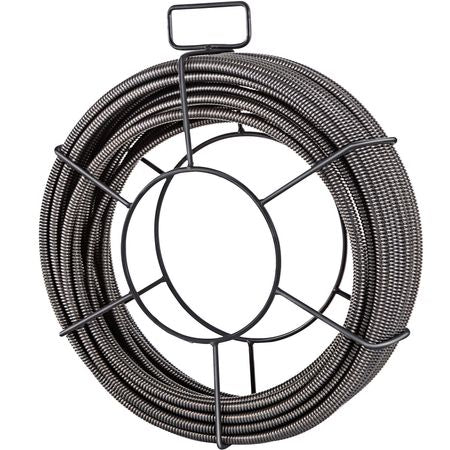 Drain Cleaning Cable 50 Feet x 1/2 Inch Solid Core Cable Sewer Cable Drain Auger Cable Cleaner Snake Clog Pipe Drain Cleaning Cable Sewer Drain Auger Snake Pipe