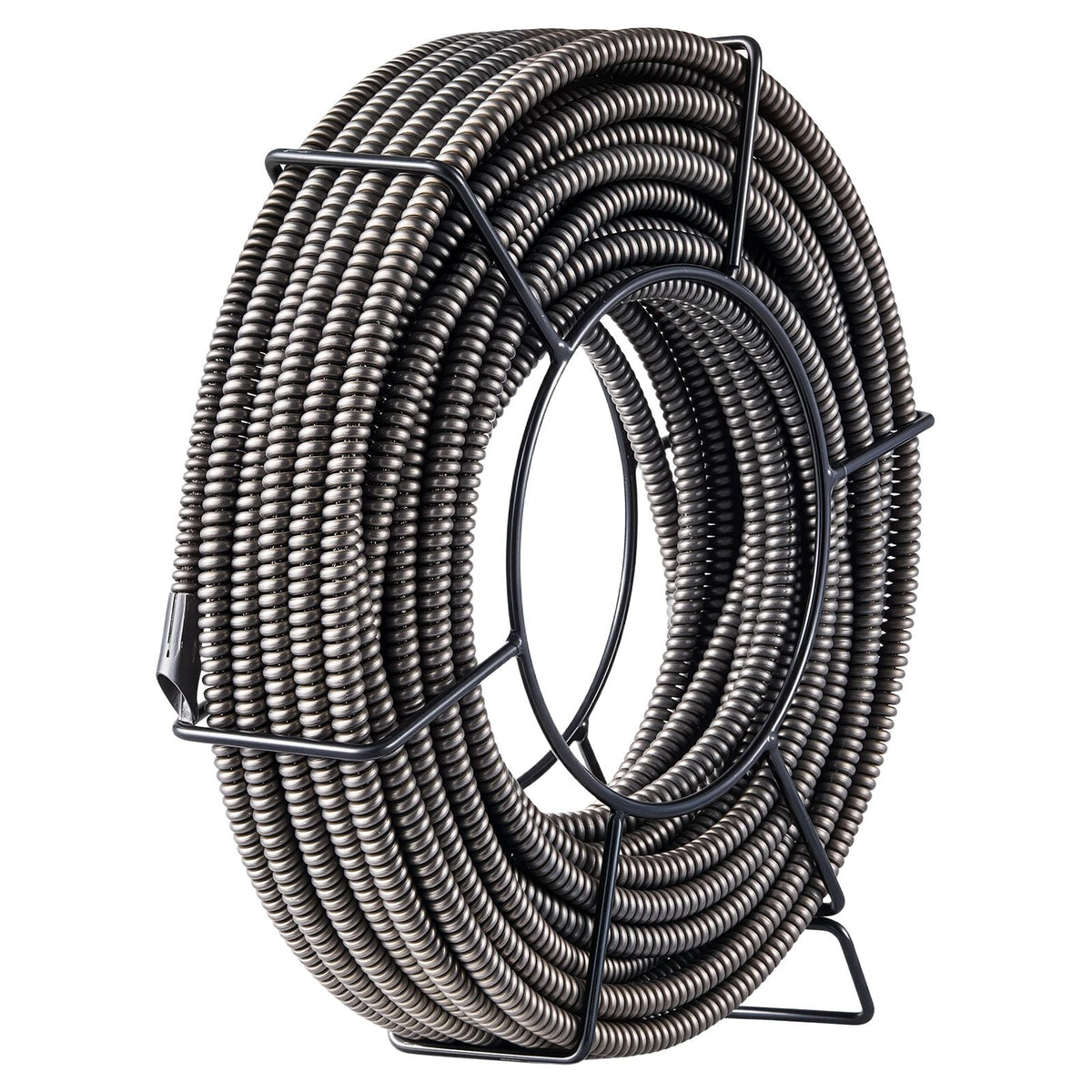 Drain Cleaning Cable 50 Feet x 3/8 Inch Solid Core Cable Sewer Cable Drain Auger Cable Cleaner Snake Clog Pipe Drain Cleaning Cable Sewer Drain Auger Snake Pipe