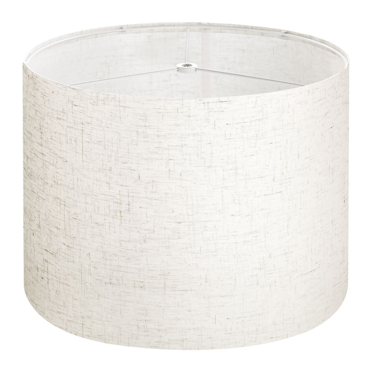 Drum Lamp Shade, 13 in Top x 13 in Bottom x 10 in High, Medium Drum Linen Lampshade, Replacement Lamp Shade for Table Lamps Floor Lamps Pendant Lights, Easy Assembly Required (Light Linen)
