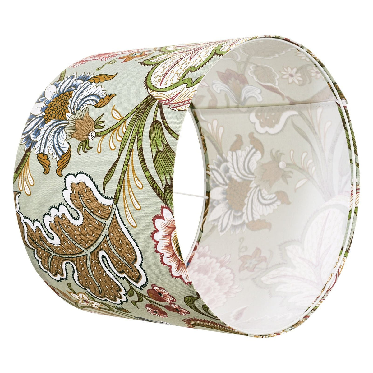 Drum Lamp Shade 2 Set, 13 in Top x 13 in Bottom x 10 in High, Medium Drum Linen Lampshade, Replacement Lamp Shade for Table Lamps Floor Lamps Pendant Lights, Easy Assembly Required (Dark Floral)