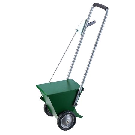 Dry Line Marker, 2-Wheel, 2 or 4 in Lines, Field Dry Line Chalker, Adjustable Line Marker, with Rubber Adjustment Handle, 25 lbs Large Powder Capacity, for Baseball and Softball Infield, Green