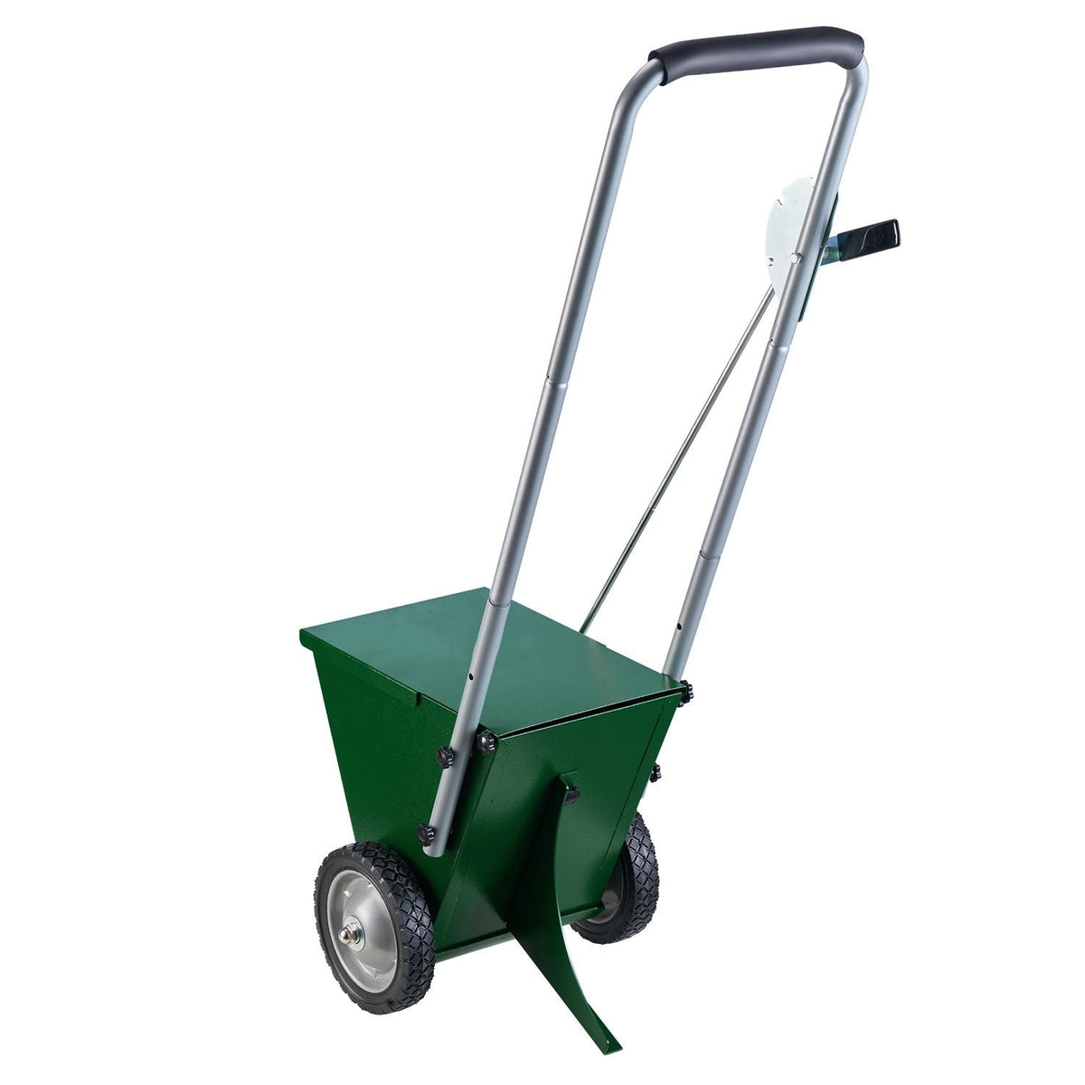Dry Line Marker, 2-Wheel, 2 or 4 in Lines, Field Dry Line Chalker, Adjustable Line Marker, with Rubber Adjustment Handle, 25 lbs Large Powder Capacity, for Baseball and Softball Infield, Green