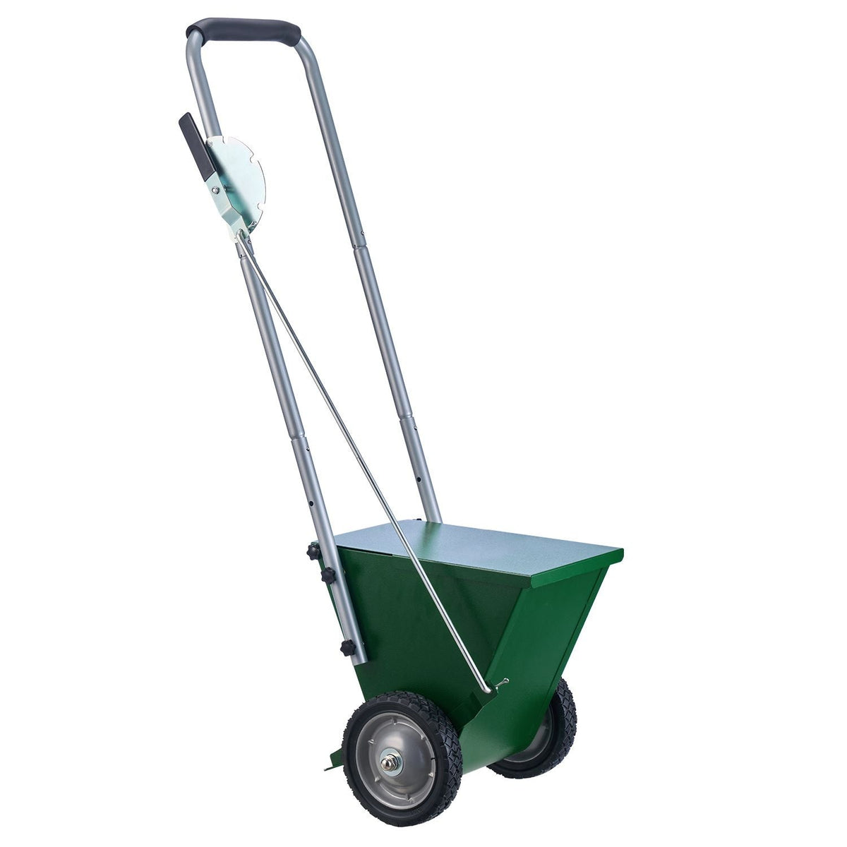 Dry Line Marker, 2-Wheel, 2 or 4 in Lines, Field Dry Line Chalker, Adjustable Line Marker, with Rubber Adjustment Handle, 25 lbs Large Powder Capacity, for Baseball and Softball Infield, Green