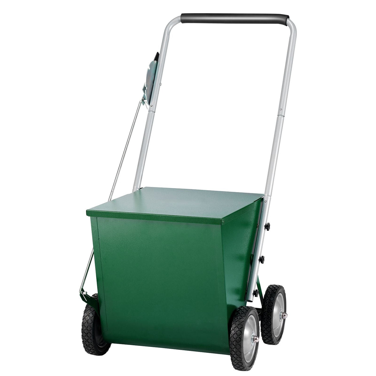 Dry Line Marker, 4-Wheel, 2 or 4 in Lines, Field Dry Line Chalker, Adjustable Line Marker, with Rubber Adjustment Handle, 65 lbs Large Powder Capacity, for Baseball and Softball Infield, Green