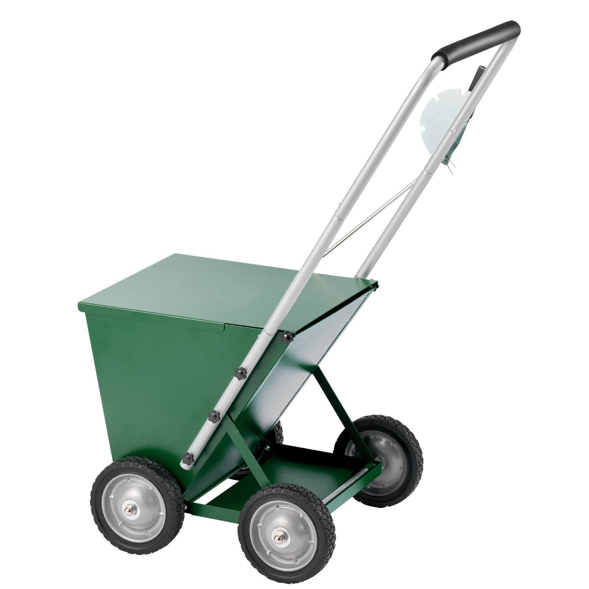 Dry Line Marker, 4-Wheel, 2 or 4 in Lines, Field Dry Line Chalker, Adjustable Line Marker, with Rubber Adjustment Handle, 65 lbs Large Powder Capacity, for Baseball and Softball Infield, Green