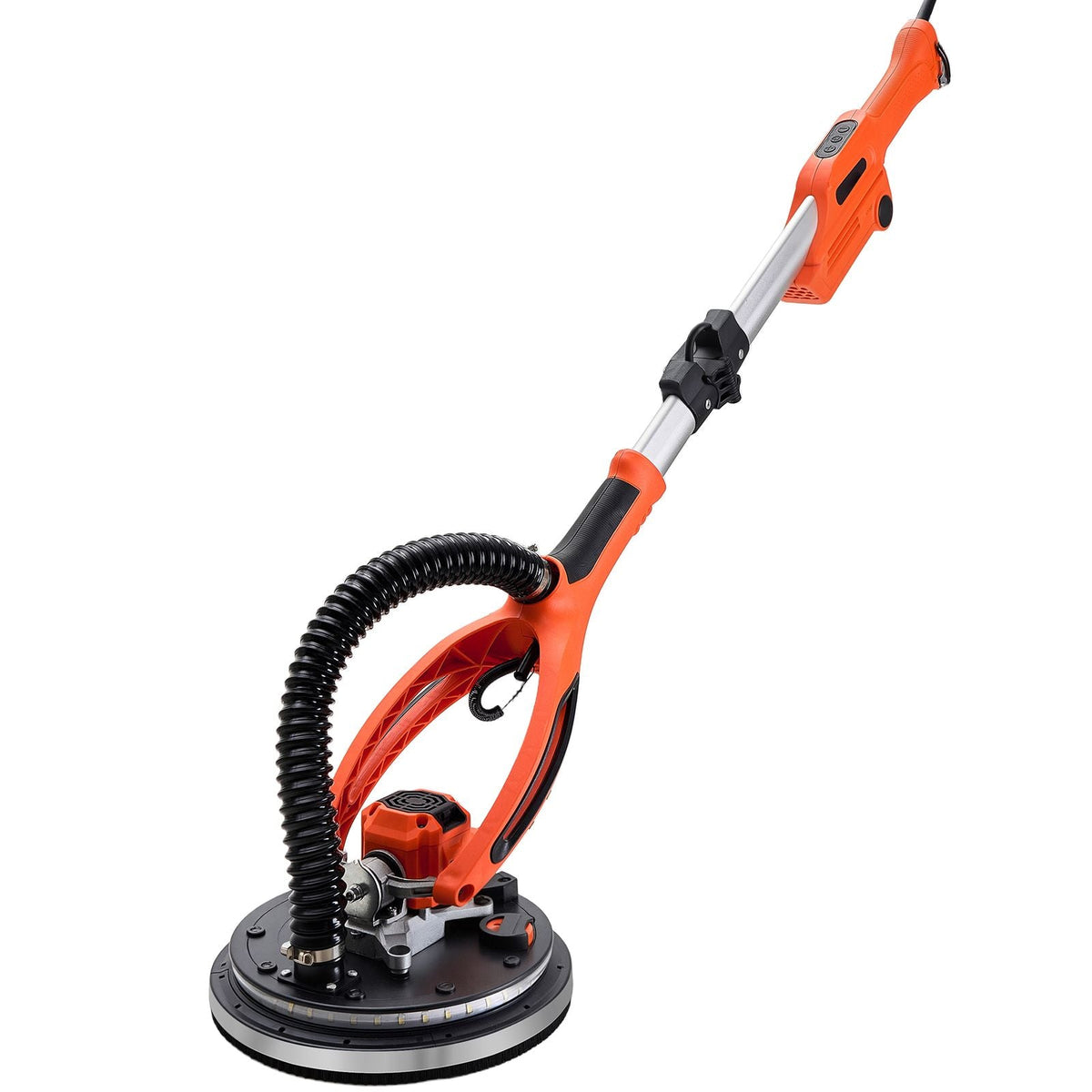 Drywall Sander, 950W Electric Drywall Sander, Popcorn Ceiling Removal Tool with 7 Variable Speed 1000-2300 RPM, Double-Deck LED Light, Foldable & Extendable Handle, 15 Sanding Discs, Dust Hose