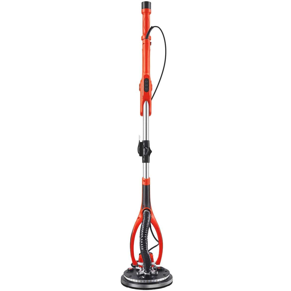 Drywall Sander, 950W Electric Drywall Sander, Popcorn Ceiling Removal Tool with 7 Variable Speed 1000-2300 RPM, Double-Deck LED Light, Foldable & Extendable Handle, 15 Sanding Discs, Dust Hose