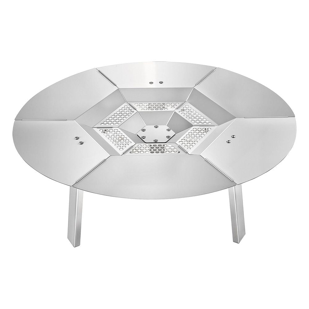 Fire Pit Heat Deflector for Solo Stove Yukon 25 in Bonfire Stainless Steel