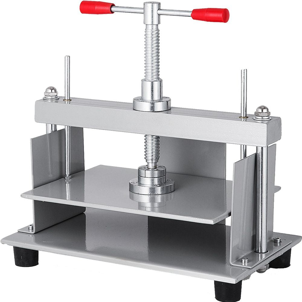 Manual Paper Press Machine 12X8.6 inch for A4 Sized Papers Flatting Machine 10cm Thickness Steel Frame Manual Flat Paper Press Machine Papermaking Book Press