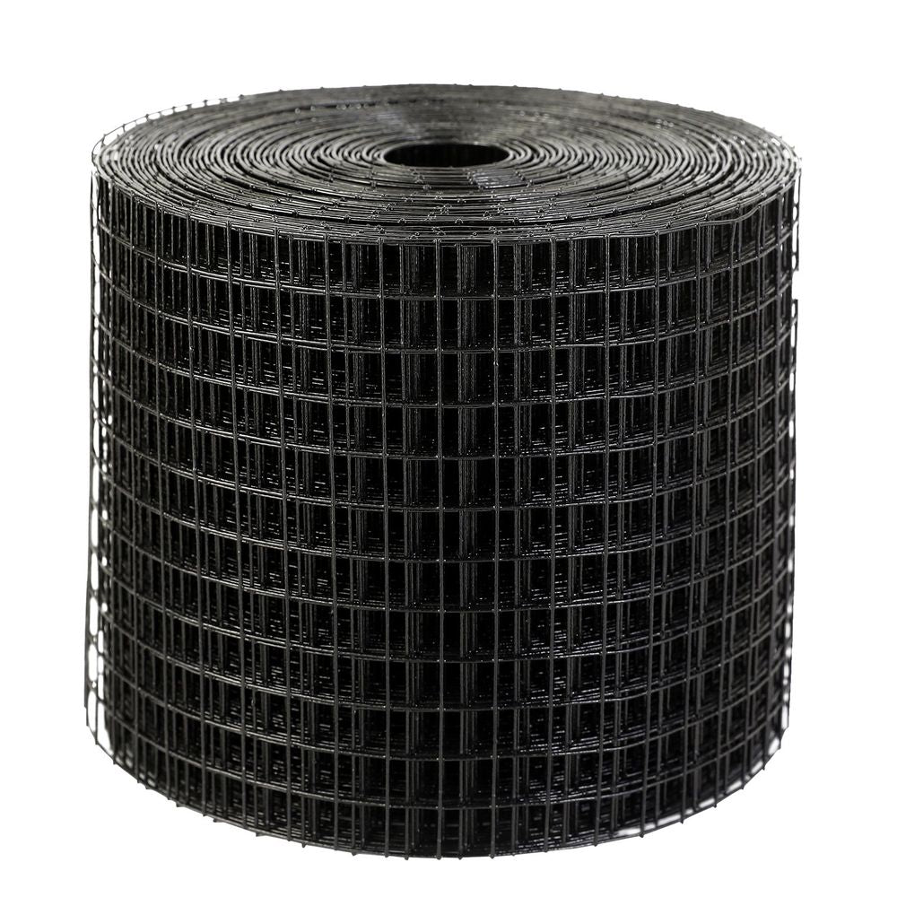 6 inch x 50ft Solar Panel Bird Guard, Critter Guard Roll Kit with 50pcs Stainless Steel Fasteners, Solar Panel Guard with Rust-proof PVC Coating, 1/2 inch Wire Roll Mesh