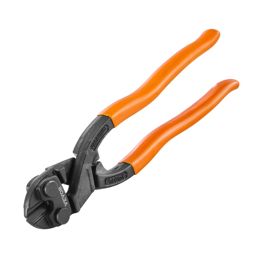 Bolt Cutter, 8" Mini Lock Cutter, Streamlined Ergonomic Handle, Chromium Vanadium Alloy Steel Blade, Heavy Duty Bolt Cutter for Rods, Bolts, Cables, Steel Wires, Rivets, and Chains