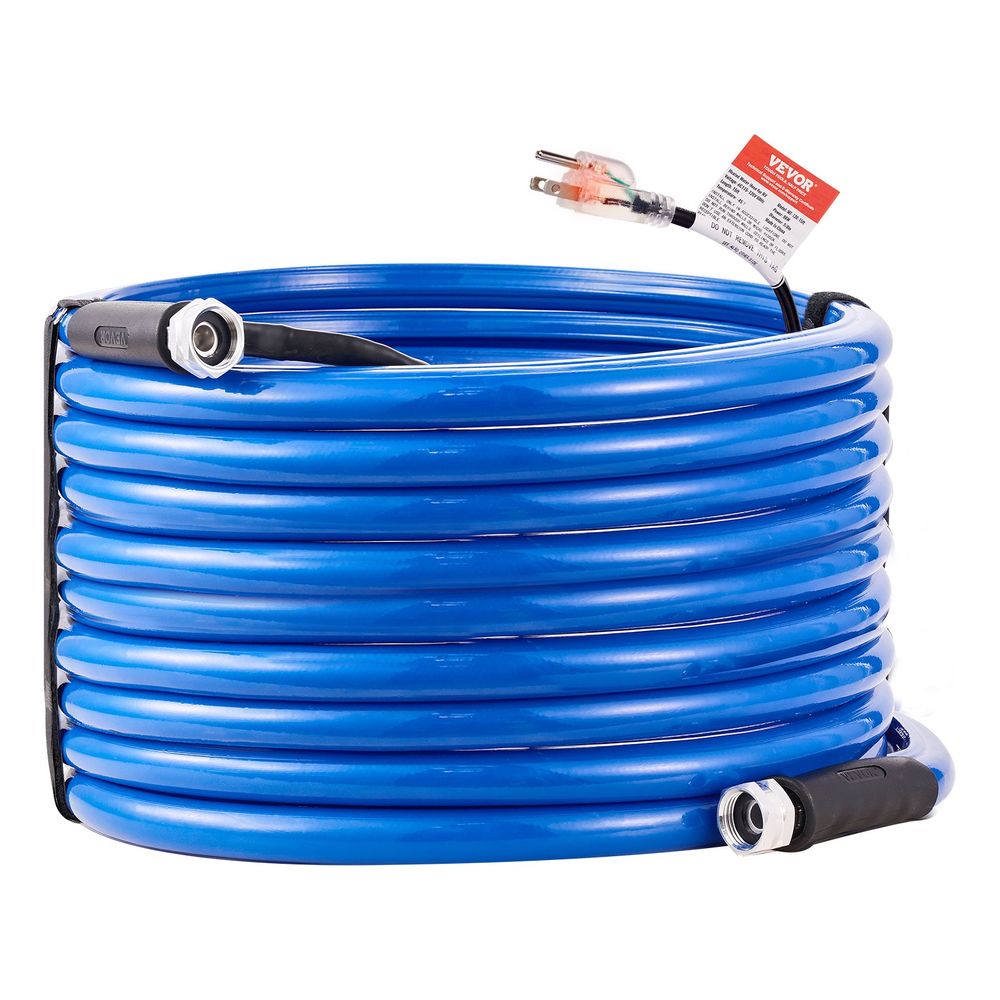 75ft Heated Water Hose for RV, Heated Drinking Water Hose Antifreeze to -45°F, Automatic Self-regulating, 5/8" I.D. with 3/4" GHT Adapter, Lead and BPA Free