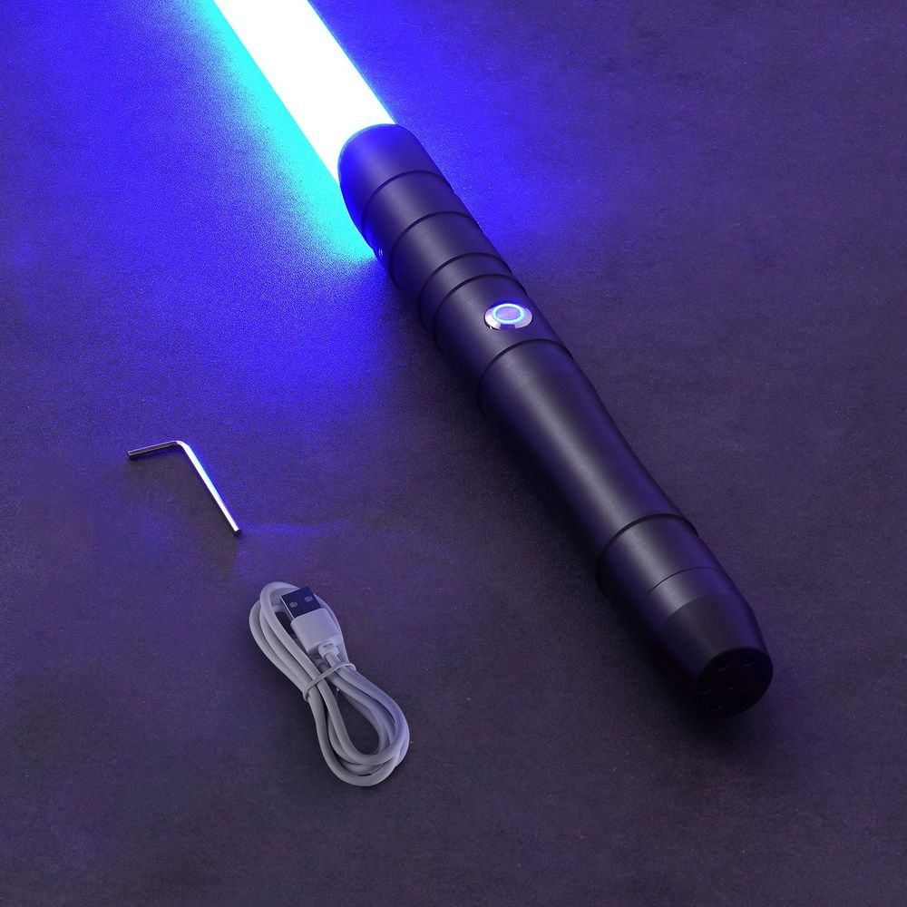 Lightsaber 12 RGB Colors 38" Sound Mute Rechargeable Dueling Light Saber
