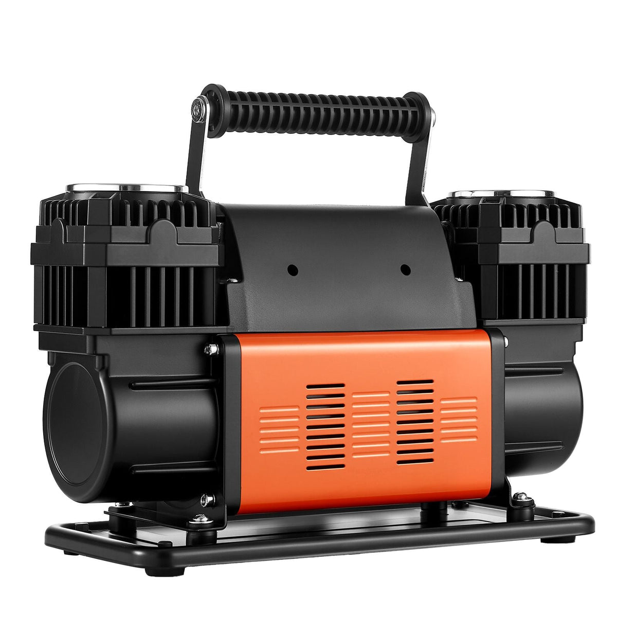 Dual-Cylinder Heavy Duty Air Compressor, 10.6CFM Portable Tire Inflator, 12V 150PSI Offroad Air Pump with Digital Pressure Gauge & Adapters for Truck Car SUV 4 x 4 Vehicle RV