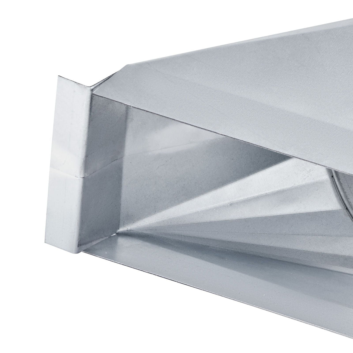 Duct Boot, 3-1/4 x 10 x 6 inch Duct End Boot, Galvanized to Round Transition Galvanized Floor Register Tool for Center Ventilation & HVAC System, Easy Installation,Silver (6 in Round Pipe)