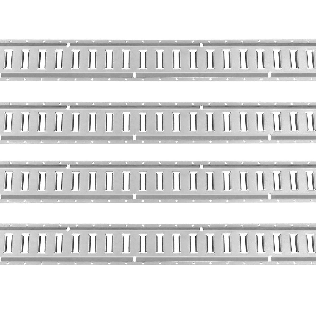 E Track Tie-Down Rail Kit, 24PCS 5' E-Tracks Set Includes 8 Steel Rails & 8 O-Ring Anchors & 8 Tie-Offs with D-Ring, Versatile Securing Accessories for Cargo Motorcycles Bikes, 2000 lbs Load