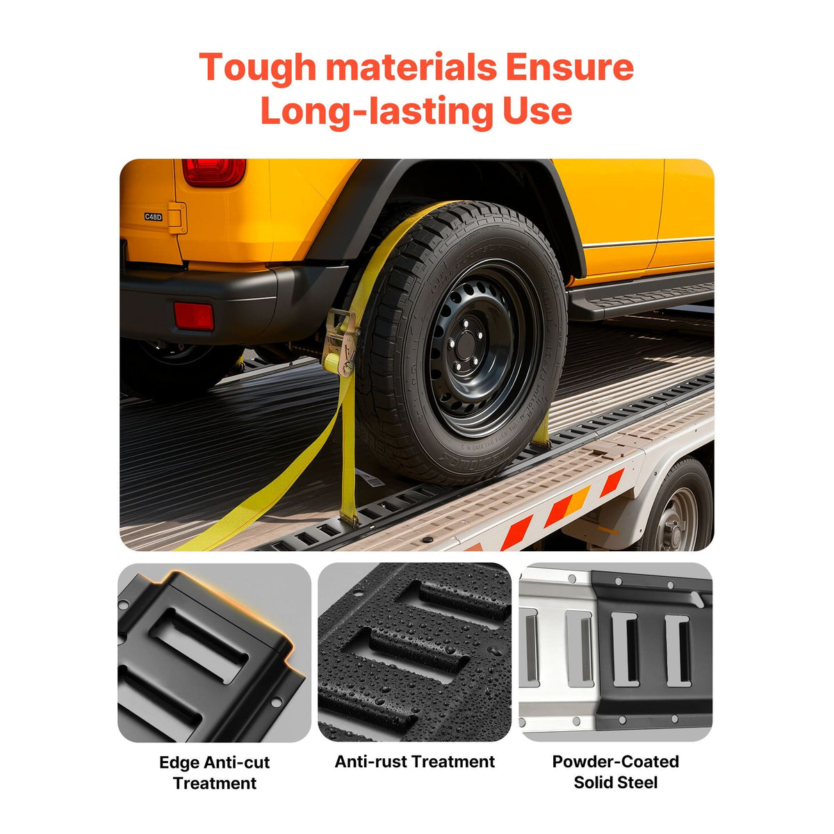 E-Track Tie-Down Rail Kit, 6 Pack 5 ft E Track Rails, 26 Pcs Includes 2 Ratchet Straps & 6 O-Rings & 6 Tie-Offs with D-Ring & 12 End Caps, Fit for Garages Vans Trailers Motorcycles