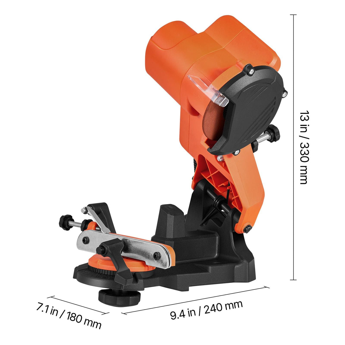 Electric Chainsaw Sharpener, 85W Bench Saw Chain Sharpener 5000RPM, Professional Chainsaw Sharpening Tool with 2 Grinding Wheels for Woodworking, Logging, Gardening