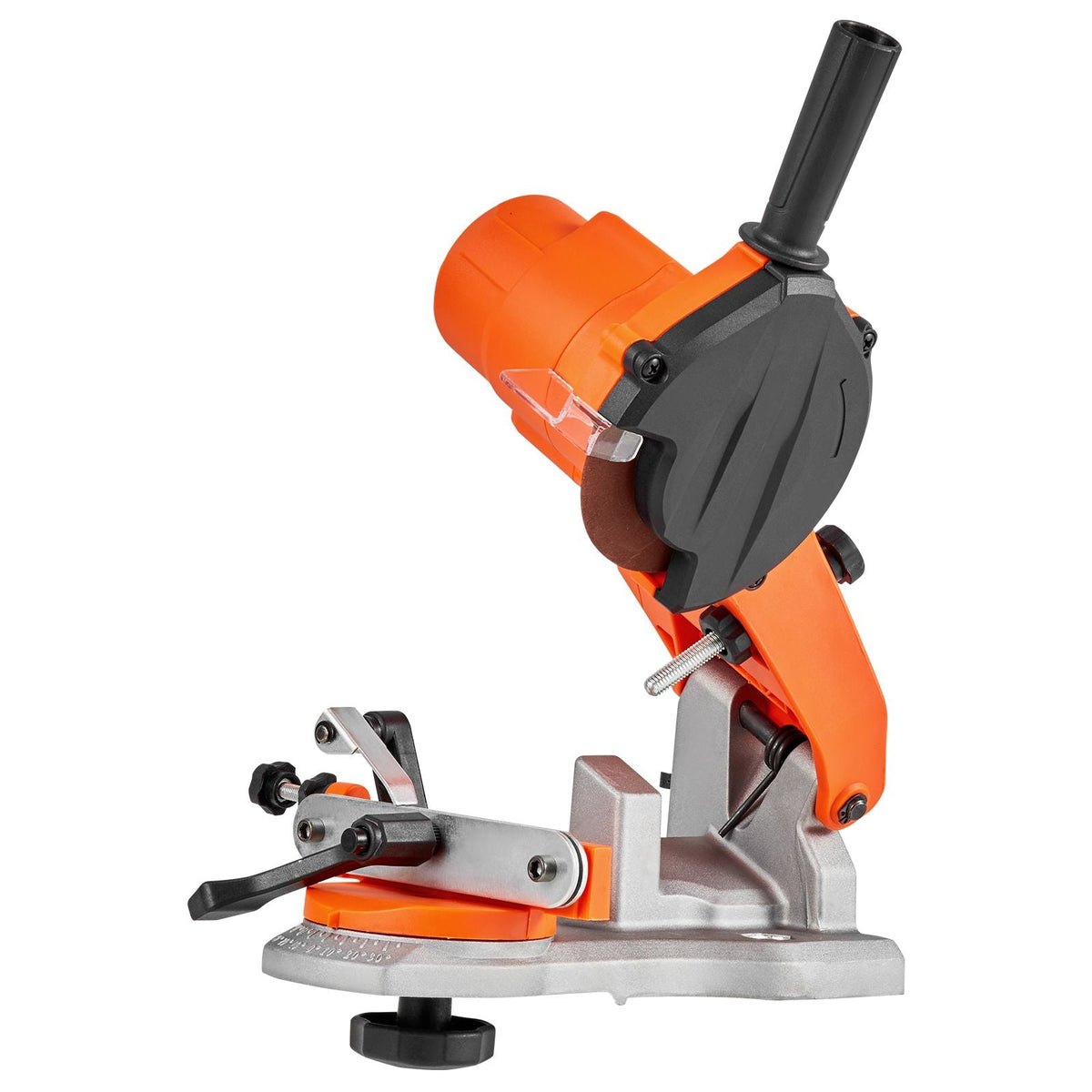 Electric Chainsaw Sharpener, 85W Bench Saw Chain Sharpener 5000RPM, Professional Chainsaw Sharpening Tool with 2 Grinding Wheels & LED Light for Woodworking, Logging, Gardening