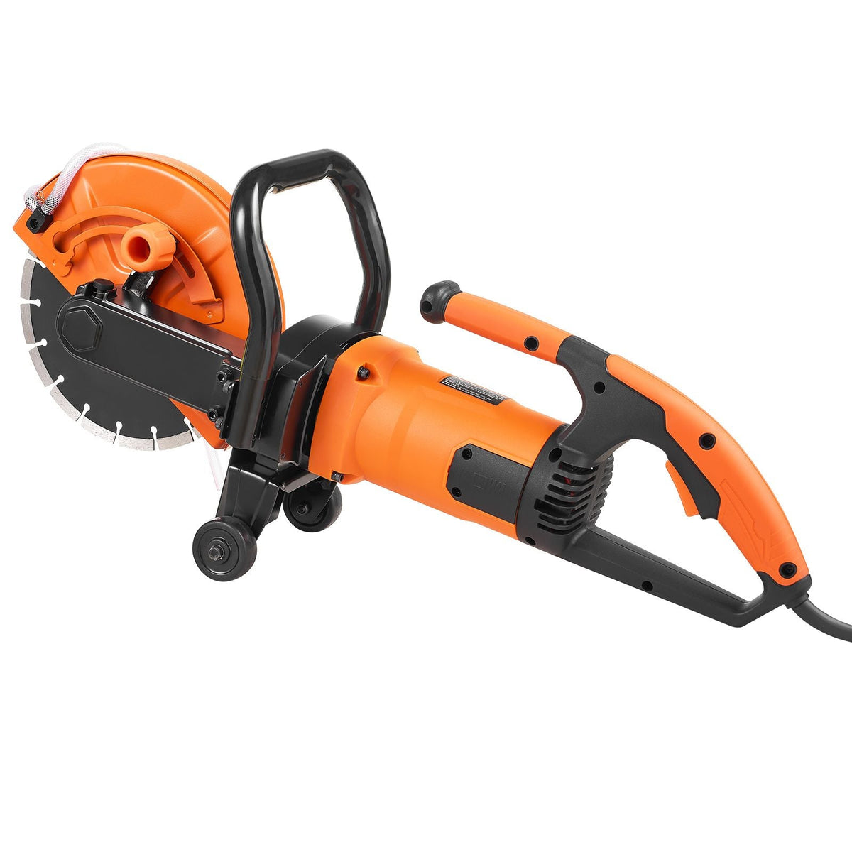Electric Concrete Saw, 9 in, 1800 W Motor Circular Saw Cutter with 3.5 in Cutting Depth, Wet/Dry Disk Saw Cutter Includes Water Line, Pump and Blade, for Stone, Brick